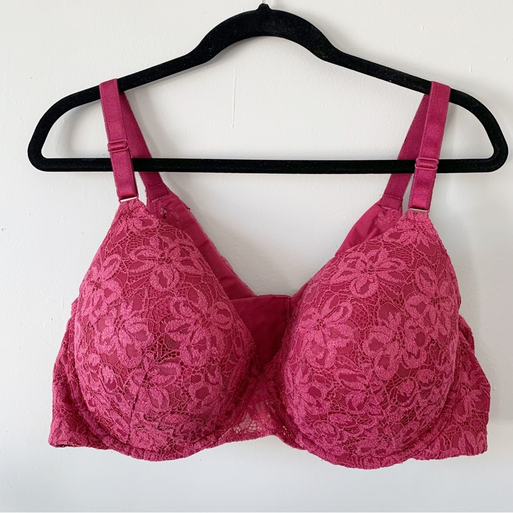 Torrid Pink Lace Bra